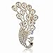 Silver Plated Rhinestone Breastpin Pin Brooch