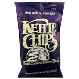 Kettle Chips Sea Salt & Vinegar, 9-Ounce Bags (Pack of 12)