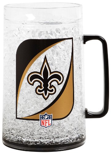 NFL  New Orleans Saints Monster Freezer Mug - 36 Ounce 4 Pack