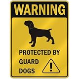 WARNING  CANE CORSO PROTECTED BY GUARD DOGS  PARKING SIGN DOG