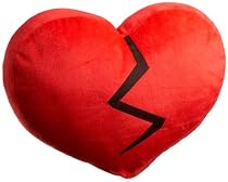 Claire's Leather And Lace Broken Heart Pillow
