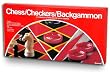 Chess Checkers and Backgammon Game Set with two-sided gameboard