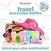 Beckly Silicone Bottles Travelers Set- Travel bottles- TSA Carry-On approved-BPA Free-Use on the airplane, Hotel room, or in your kitchen-For your lotions, gels, oils,soaps, shampoos, moisturizers and creams-Leak Free and safe for your carry on luggage or suitcase and duffel bag-Perfect travel accessory-great addition to your luggage set- Suction cup for use on Hotel Shower and Bathroom wall- Great Bath and Shower accessory-Perfect holiday gift-Backed by the famous beckly guarantee!