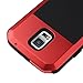 Lentenda Waterproof Shockproof Aluminum Gorilla Metal Cover Case for Galaxy S5 Love Mei (red)