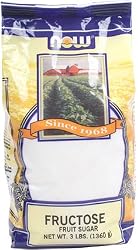 NOW Foods Fructose 100% Granules,  48 Ounce Bags (Pack of 4)