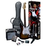 Electric Guitar Package - Includes Guitar, Amp, Strap and Instructional DVD SX RST 3TS w/GA1065