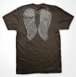 Gothic Angel Wings T-shirt, Men's Old Schoo Angel Tattoo Shirts