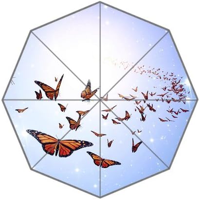 Pretty Flying Butterflies Stylish Unique Personalized Custom Foldable Umbrella