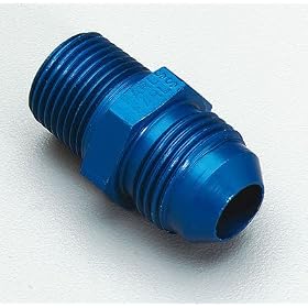 Earl's 981644 Blue Anodized Aluminum -4AN Male to 1/4" NPT Straight Adapter