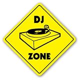 DJ ZONE -Sign- signs turntables gear lighting mixer