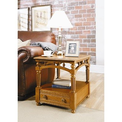 American Tapestry End Table Ginger Oak