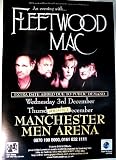 Fleetwood Mac Tour Dates Rare 39x55 Giant Poster