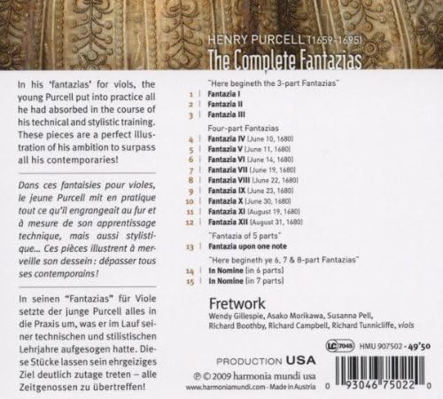 Purcell: Complete Fantazias
