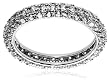 Sterling Silver Pave Cubic Zirconia Ring 