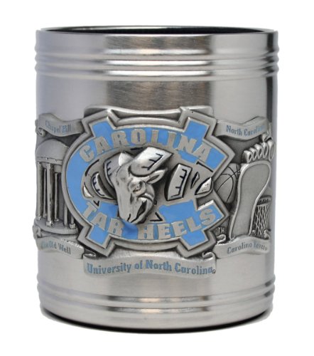 North Carolina Tar Heels - College Stainless Steel Beverage Can Cooler