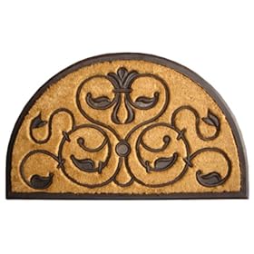 TWISTED LEAVES DESIGN RUBBER COIR DOORMATS 30 x 48 - ATTRACTIVE FLOOR MATS by 