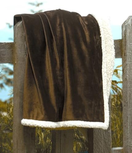 Kanata Country Lambswool Throw Large Chocolate