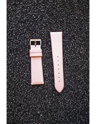 20mm PINK Satin Watchband with Quick Release Pins Michele Style
