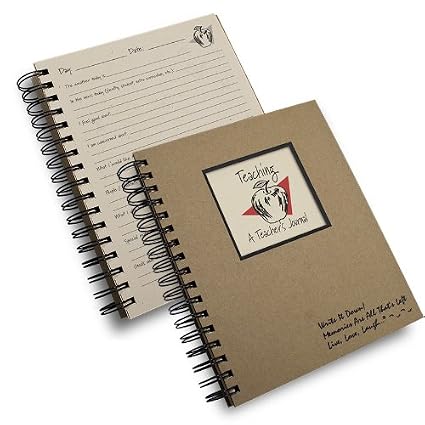 Teaching, A Teacher's Journal - Kraft Hard Cover (prompts on every page, recycled paper, read more...)
