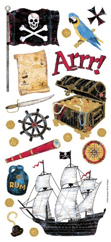 Sandylion Stickers/Borders Packaged, Pirate