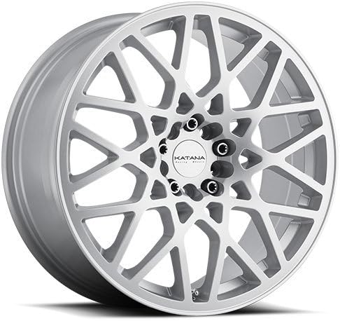 17x7.5 Katana KR20 Gloss Silver wheels rims (42 offset, 4X100/114.3)