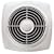 Broan Model 505 8-Inch Vertical Discharge Utility Fan, 180 CFM, 5.5 Sones