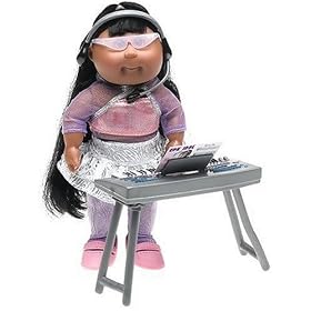 Cabbage Patch Kids Mini Dolls - Pop Stars Collection - African American Girl in Idol Silver Skirt... by Winway Corp Ltd