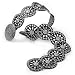 Bay Studio Boho Disc Concho Belt BLACK/SILVER Md/Lg