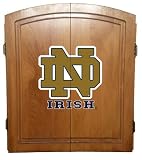 Notre Dame Fighting Irish Dart Board Cabinet Set