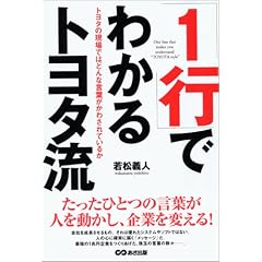 「1行」でわかるトヨタ流