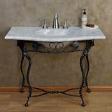 Vine Console Sink & - Carrara