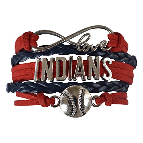 Cleveland Indians Bracelet, Cleveland Indians Jewelry and Perfect Baseball Bracelet