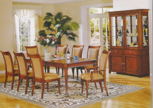 Burke Collectional Formal Cherry Classic Dining Room Set 