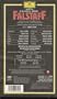 Verdi - Falstaff - Levine, Zeffirelli, The Metropolitan Opera [VHS]