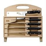 Review Trademark Poker  / Iron Chef 7 Piece Knife set w/cutting board - Home and Garden > Kitchen > Cutlery