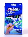 Dixon Prang Sketcho Oil Crayons, Round Stick, 12-Color Set, 2-1/2 x 1/2 Inches, 11660