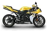 04-06 YAMAHA YZF-R1: TWO BROTHERS M-2 V.A.L.E. SLIP ON EXHAUST - CARBON FIBER DUAL (BLACK)