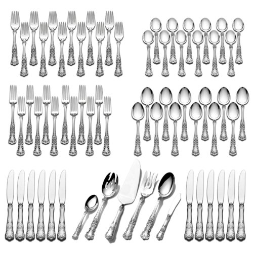 Gorham Buttercup 66-Piece Sterling Silver Flatware Place Set, Service for 12