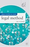 Legal Method (Palgrave Macmillan Law Masters)