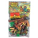 COWBOYS and INDIANS - GIANT 42 Pc. Play Set - Teepees - Canoes, Chiefs, Indian Poles & More! **FACTORY SEALED**