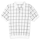 Harbor Bay Banded-bottom Windowpane Polos