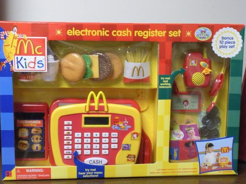 51KRSa3WF5L McKids McDonalds Electronic Cash Register Set with Working Intercom