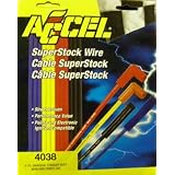 ACCEL 4038 SuperStock 8mm 4000 Series Yellow Copper Spark Plug Wire Set by Accel