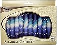 12 Hand Crafted Shabbat (Jewish Sabbath) Candles - Blue Water