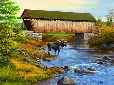 Autumn Stream 1000pc Jigsaw Puzzle by Persis Clayton Weirs