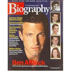 Biography Magazine July 2002 - Ben Affleck, Erin Brockovich, Gloria Vanderbilt, Willem Dafoe