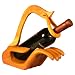 Handmade Teak Wood Wine Bottle Holder, Cupped Hand Design (Thailand)