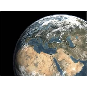 photographie Earth - Europe, Middle East and North Africa est disperible en (L x H): 40 x 30 cm
