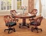 5pc Grand Style 2-in-1 Game/Dining Table & Chair w/Casters Set