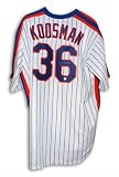 Autographed Jerry Koosman New York Mets White Pinstripe Majestic Throwback Jersey